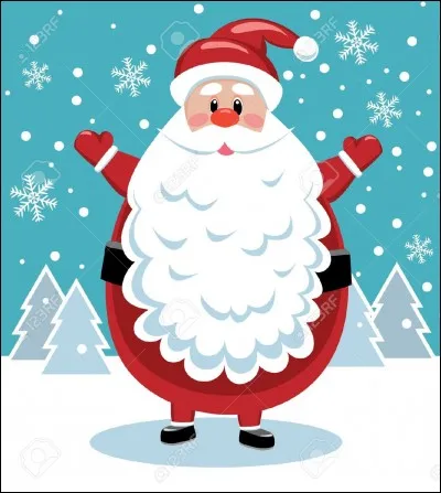 Quelle couleur ne peut-on pas associer au père Noël ?