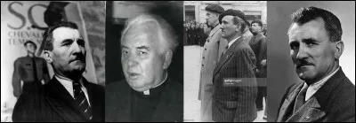 Les 03 et 10 octobre 1945 : 
Le 3 août 1945, Darnand a été condamné à mort. Il est fusillé le 10 octobre. Pendant sa détention, il fut soutenu par une personne.
Qui est cette personne ?