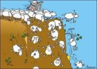 Que désigne un mouton de Panurge ?