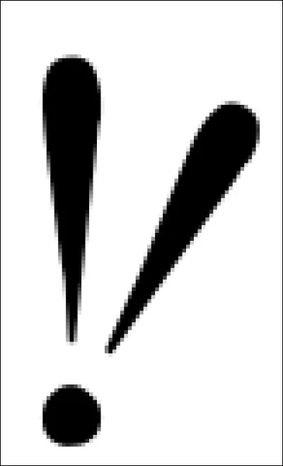 Mieux que deux points d'exclamation voici le point de/d'...