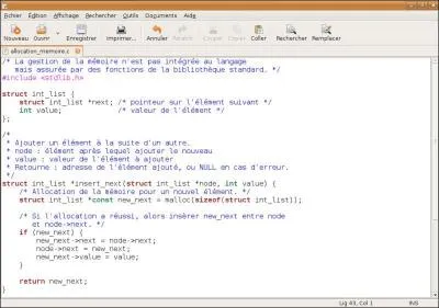 Quel est le nom de l'diteur de texte sous GNOME ?