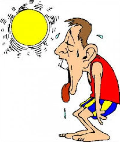 Il fait chaud, je ___ !