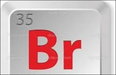 Le brome (Br) est un élément chimique liquide.