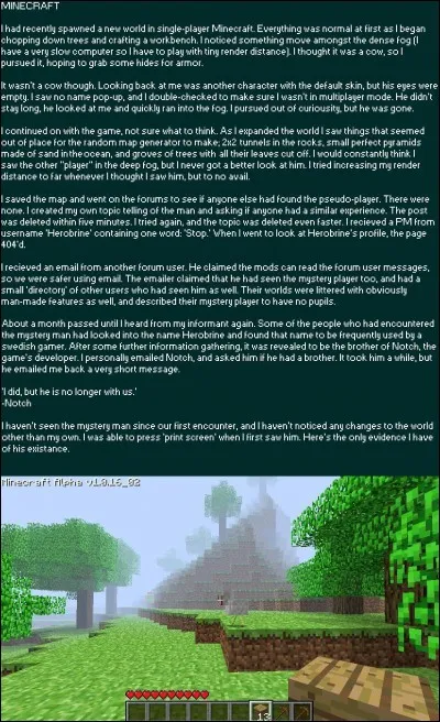 D'où vient l'histoire de ce personnage ?