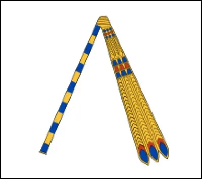 Sceptre assimilant le pharaon à un agriculteur nourrissant son peuple :