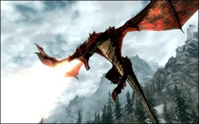 Je fais partie d'une espèce de dragons rouges tachés de noirs, ma queue est triangulaire et je suis un des plus puissants ; je suis un :