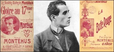 Durant la Première Guerre mondiale, Montéhus, comme beaucoup d'autres, change radicalement d'opinions et compose des chansons militaristes et patriotiques. 
Dans cette chanson, il dit que l'heure est à La Marseillaise, en attendant de pouvoir chanter L'Internationale.
Quelle est cette chanson ?