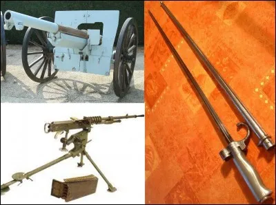 Certaines chansons mettaient en avant les armes que les « poilus » utilisaient.
Seriez-vous capable de retrouver la chanson mettant en scène la baïonnette ?