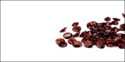 Laquelle de ces pierres est rouge ?