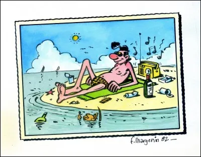 Que fait Lucien dans la bande dessinée "Chez Lucien" ?