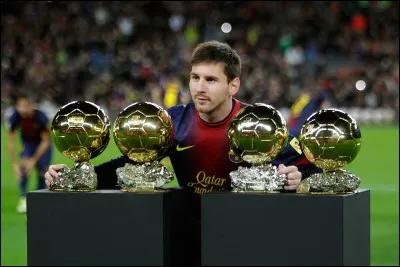 Combien de fois Lionel Messi a-t-il remporté le Ballon d'or ?