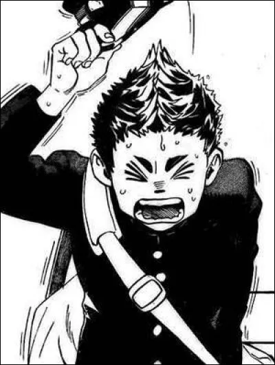 Finissons avec les personnages du mondial : ce joueur japonais n'est qu'au collège mais il a déjà un bon niveau :