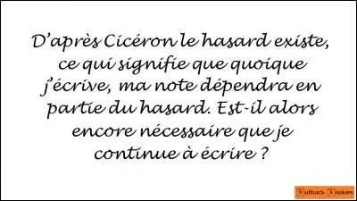Une réponse sur l'histoire, qui souligne un évènement que vous ignoriez sans doute !