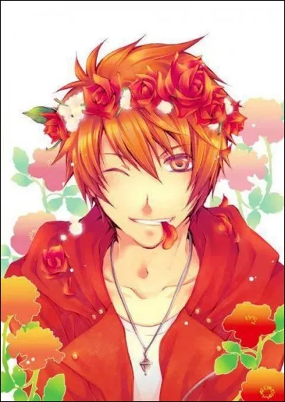 Qui est ce jeune homme couvert de fleurs ?