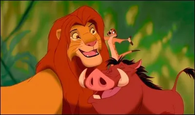Quelle phrase chante Timon et Pumba quand ils trouvent Simba?