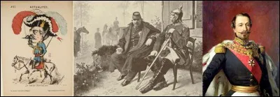 Où l'on « charrie » un personnage français de la première importance. On y va carrément ! Pauvre Napoléon III, il vient de perdre à Sedan, il va être obligé d'abdiquer. En plus, les Français se permettent de le charrier !
« Un jour qu'il voit qu' son sabre l' gêne
Aux ennemis, il en fait cadeau
Quel beau cadeau ! »
Quelle est cette chanson ?