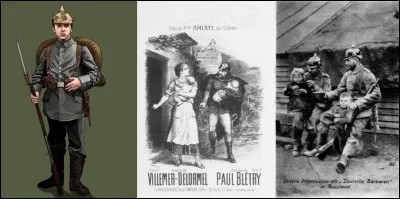 Cette chanson est, dans son thème, dramatique. Elle montre, aussi, l'esprit revanchard des Français. Actuellement, ce comportement ne serait certainement pas compris.
« J'avais un fils - dit la Lorraine - 
Blond chérubin comme le tien… 
Quand tes soldats fous de carnage 
Mirent le feu au hameau…
Tuèrent l'enfant au berceau !
Quelle est cette chanson ? »