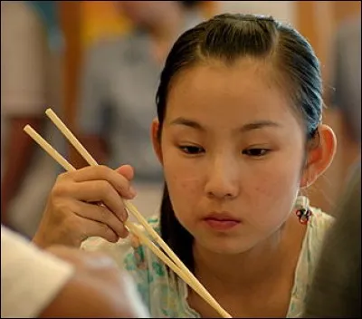 En Asie, on mange traditionnellement avec des baguettes. Celles-ci sont en bois, généralement en bambou, mais un seul pays asiatique utilise par tradition des baguettes en métal, lequel ?