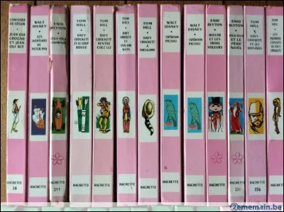 A quelle grande collection de livres sont apparentés ces titres à succès, destinés à la jeunesse "Le Club des Cinq, Fantômette, Oui-Oui et Titeuf" ?