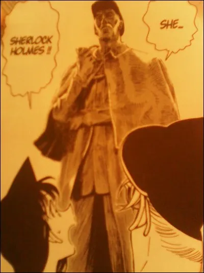 Comment s'appelle la fille qui parle à Ran devant la statue de Sherlock Holmes ?
