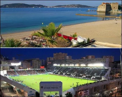 Tourisme : Lors de vos vacances, si vous vous baignez à la plage du Mourillon et qu'en soirée vous assistez à un match au stade Mayol, dans quelle ville êtes-vous ?