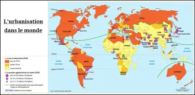 Quel pays africain est très fortement urbanisé ?