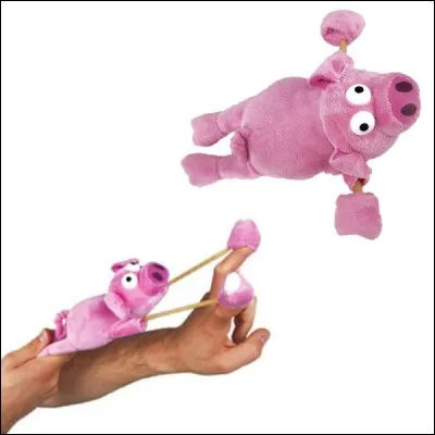 Voici une véritable catapulte à cochons. Où la catapulte semble-t-elle avoir été inventée ?