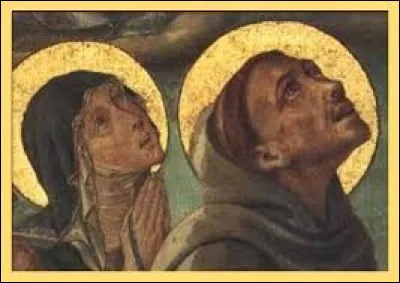 Repassons en Italie, à la fin du XIIème et au début du XIIIème. Ce couple n'en est pas réellement un, il fut plus une fervente amitié au service d'une uvre religieuse :