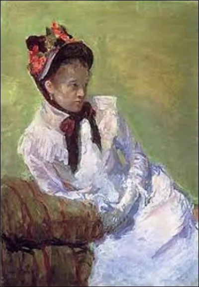 Peintre impressionniste née en 1844, elle est une grande amie d'Edgar Degas. Ce tableau appelé sobrement "Autoportrait" a été exécuté vers 1878. En vieillissant, son art se rapprochera du postimpressionnisme et du mouvement nabi. Elle meurt dans la commune de Le Mesnil-Théribus (Oise), en 1926, où elle repose. Mais qui est cette grande artiste ?