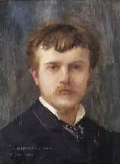 Appelé sobrement "Autoportrait", ce dernier représente un artiste de mouvement naturaliste (1848-1884). Peinte en 1875, cette toile fait partie d'une collection privée. Qui est ce peintre ?