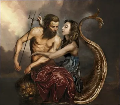 Qui est cette déesse de la mer et épouse légitime de ce même dieu ?