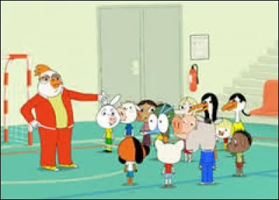 Quel animal est le professeur de gymnastique d'Ariol ?