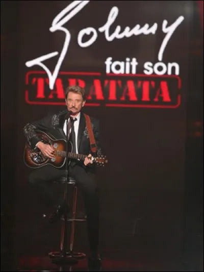 T - Arthur présente l'émission musicale "Taratata" sur France 2.