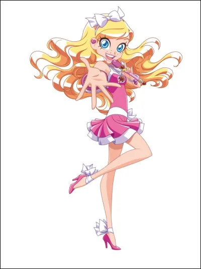 Quel est l'accessoire que porte cette dernière pour la transformation ?