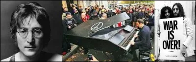 Le 14 novembre 2015, un pianiste s'installe près d'un lieu de souffrance pour interpréter ce chant pacifiste. C'était en hommage aux trop nombreuses personnes victimes d'un attentat.
Quelle est cette chanson !

You may say I'm a dreamer
But I'm not the only one
I hope some day you'll join us
And the world will live as one
