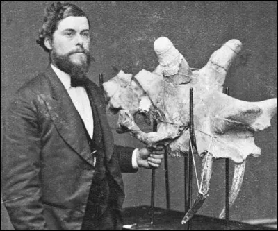 Edward Drinker Cope (1840-1897) fut son principal concurrent dans la course pour trouver de nouvelles espèces de dinosaures. Comment a-t-on appelé la rivalité entre les deux hommes ?