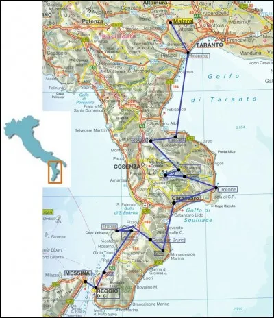 Dans quelle région d'Italie se trouve la ville de Catanzaro ?