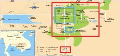 Quelle superficie recouvre le site d'Angkor ?