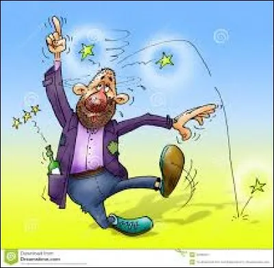 Quand t'es bourré, il ne faut pas rouler au volant.