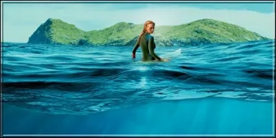 Comment appelle-t-elle l'île qui se trouve à proximité de la plage ?