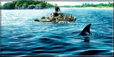 Sur le rocher sur lequel elle a trouvé refuge, elle est en compagnie :