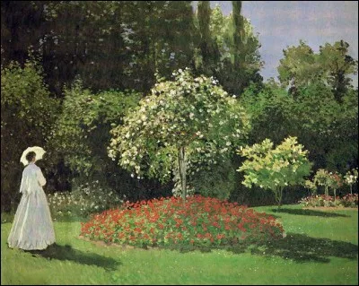 Qui est le peintre de "Femme au jardin" ?