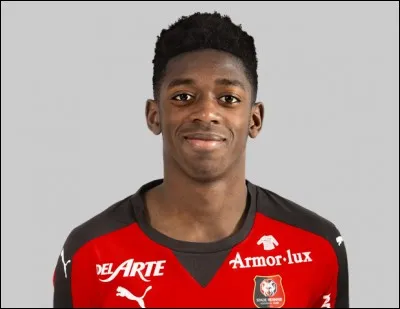 Quel est le num&eacute;ro de maillot d'Ousmane Dembelesaison 2016/17 ?
