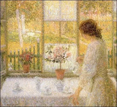 Qui a peint "Une femme à sa fenêtre" ?