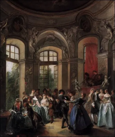 Qui a peint "Danse dans un pavillon" ?