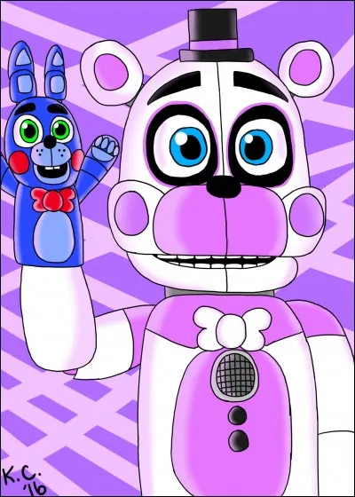 Comment s'appelle le lapin qui est sur la main droite de Funtime Freddy ?