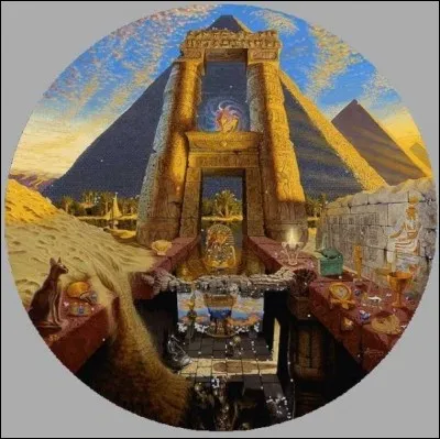 Où se situent les trois grandes pyramides ?