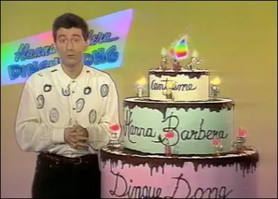 Voix française de Michael J. Fox, Roger Rabbit ou encore Buster Bunny, il présentait Hanna-Barbera Dingue Dong sur Antenne dès 1990. Il s'agit de :