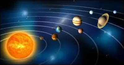 Le système solaire est un regroupement de...