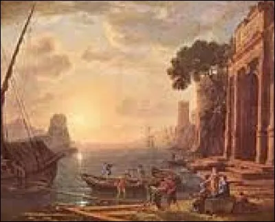 Ce dernier tableau, intitulé "Le matin dans un port de mer", a été peint par ...